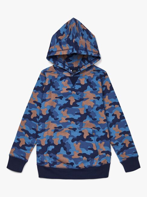 Luca & Lola Rafaele Hoodie, Blue Camouflage