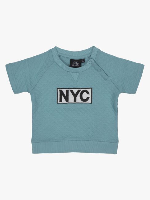 Petit by Sofie Schnoor T-shirt NYC, Aqua Blue