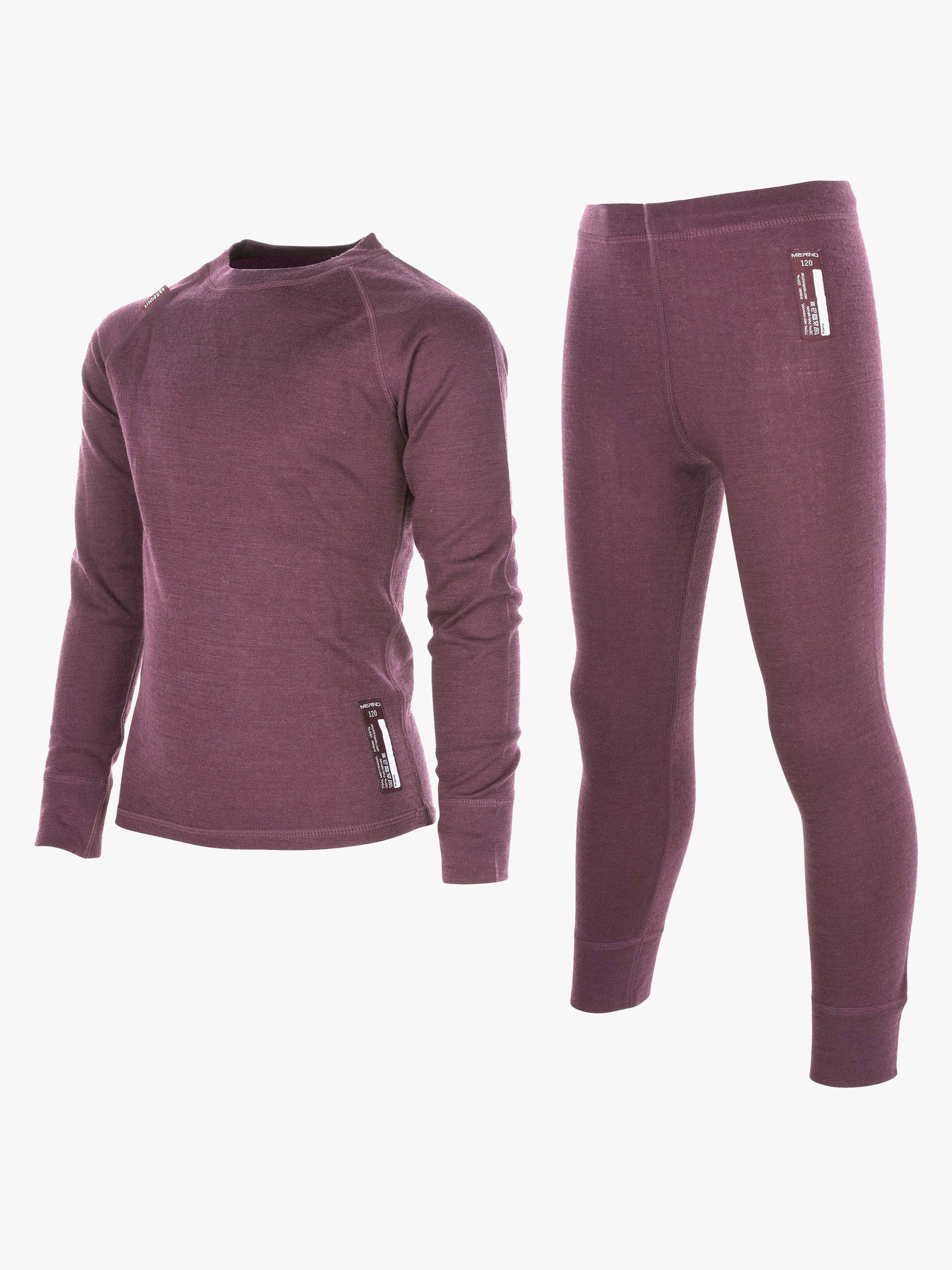 Lindberg Skiundertøj Jr Merinould, Dry Rose, 90