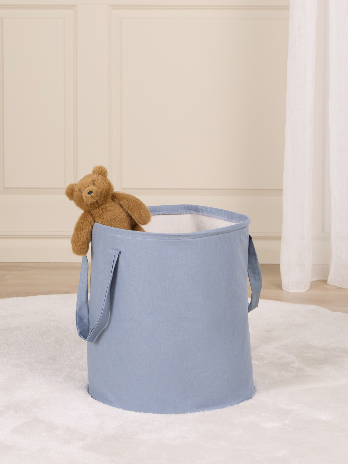 Alice & Fox ABLE Opbevaringskurv, Blue Linen