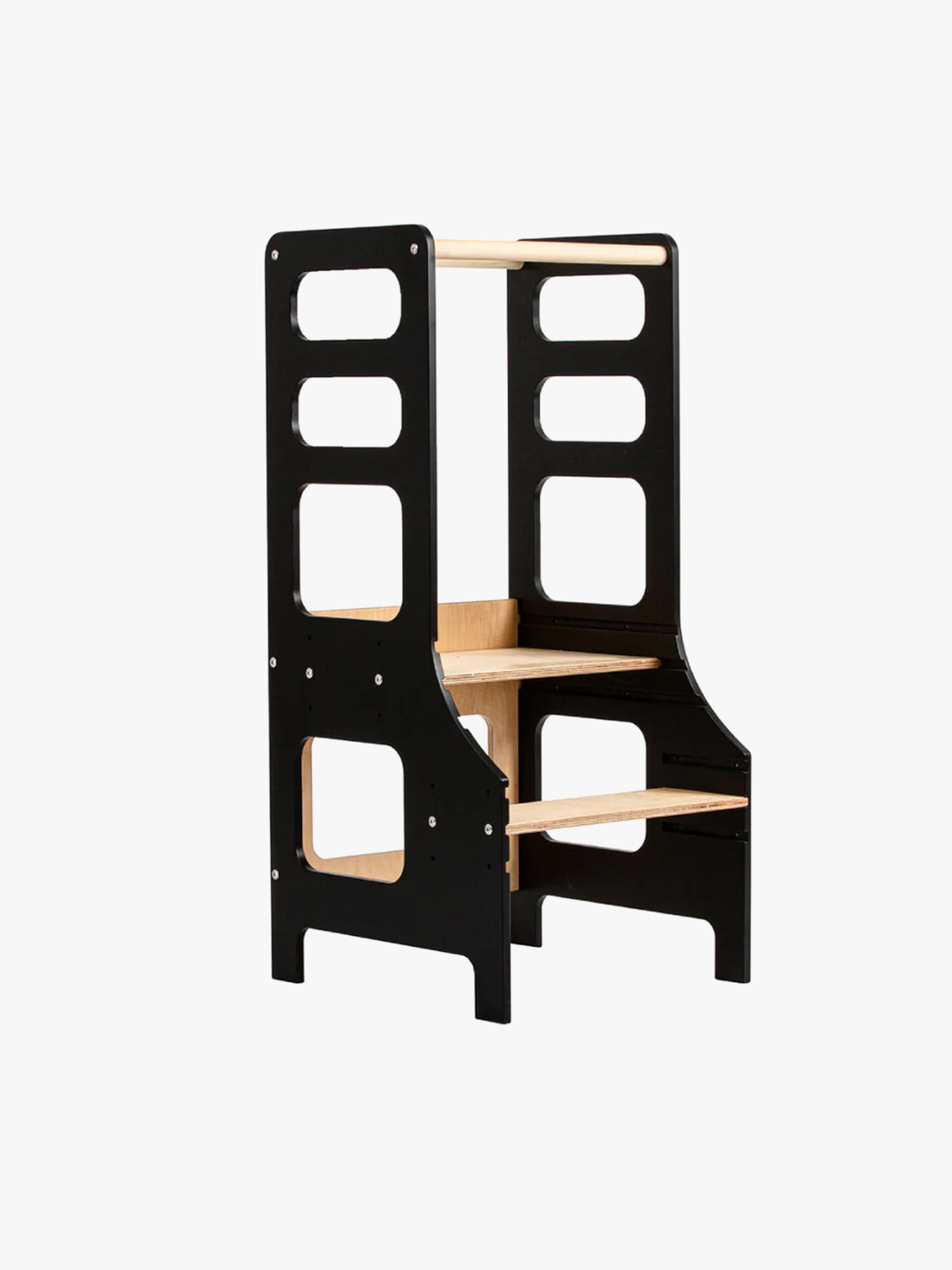 Duck Woodworks Justerbart Læringstårn, Sort, Børnemøbler, Indretning børneværelse