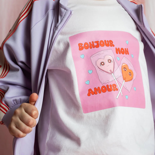 That's Mine Vilde T-shirt, Bonjour Mon Amour