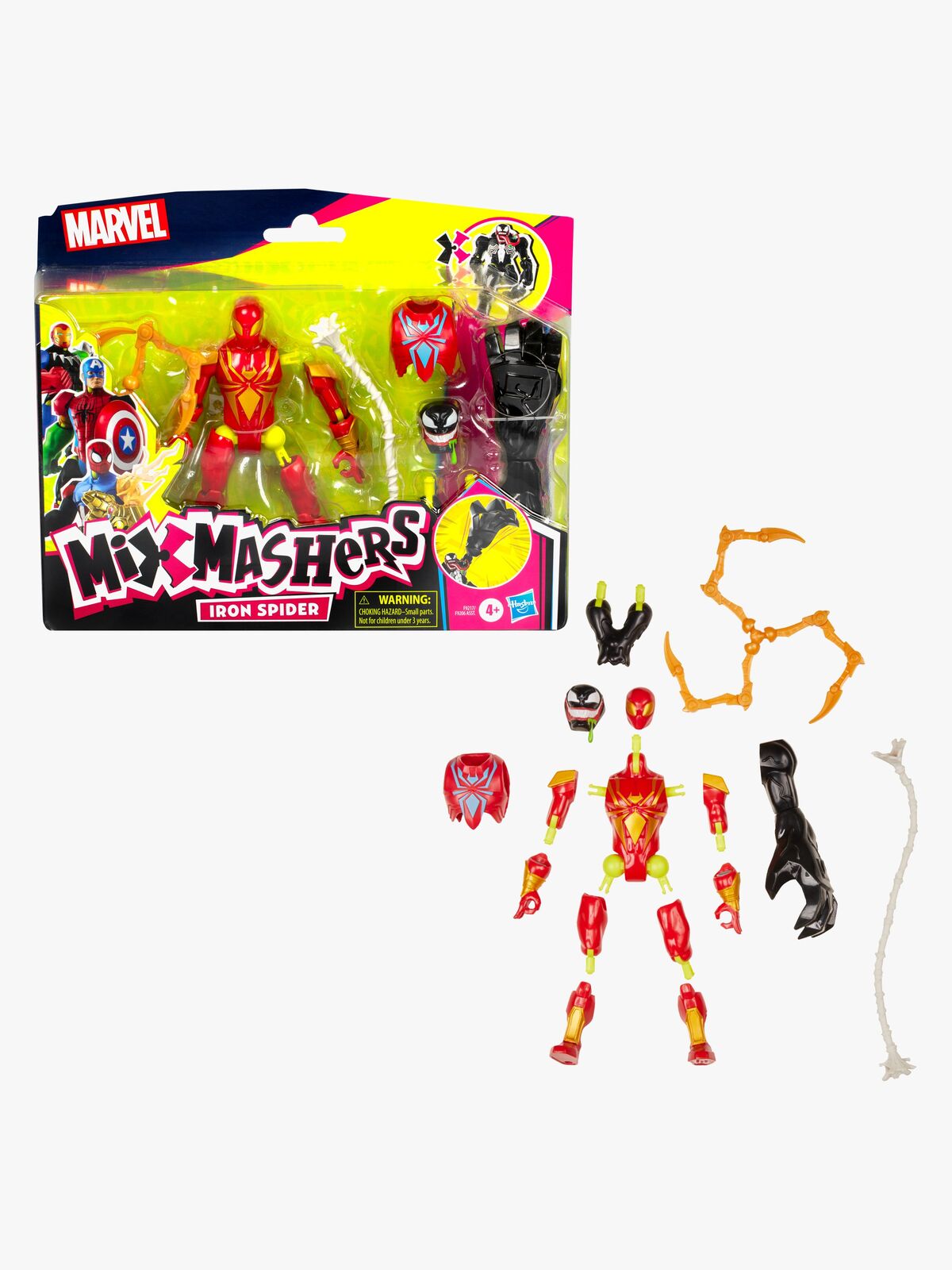 Marvel Spider-Man Mixmashers Figur Iron Spider Delux