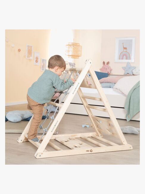 Roba  Træ Klatretrekant, Grå/Natur