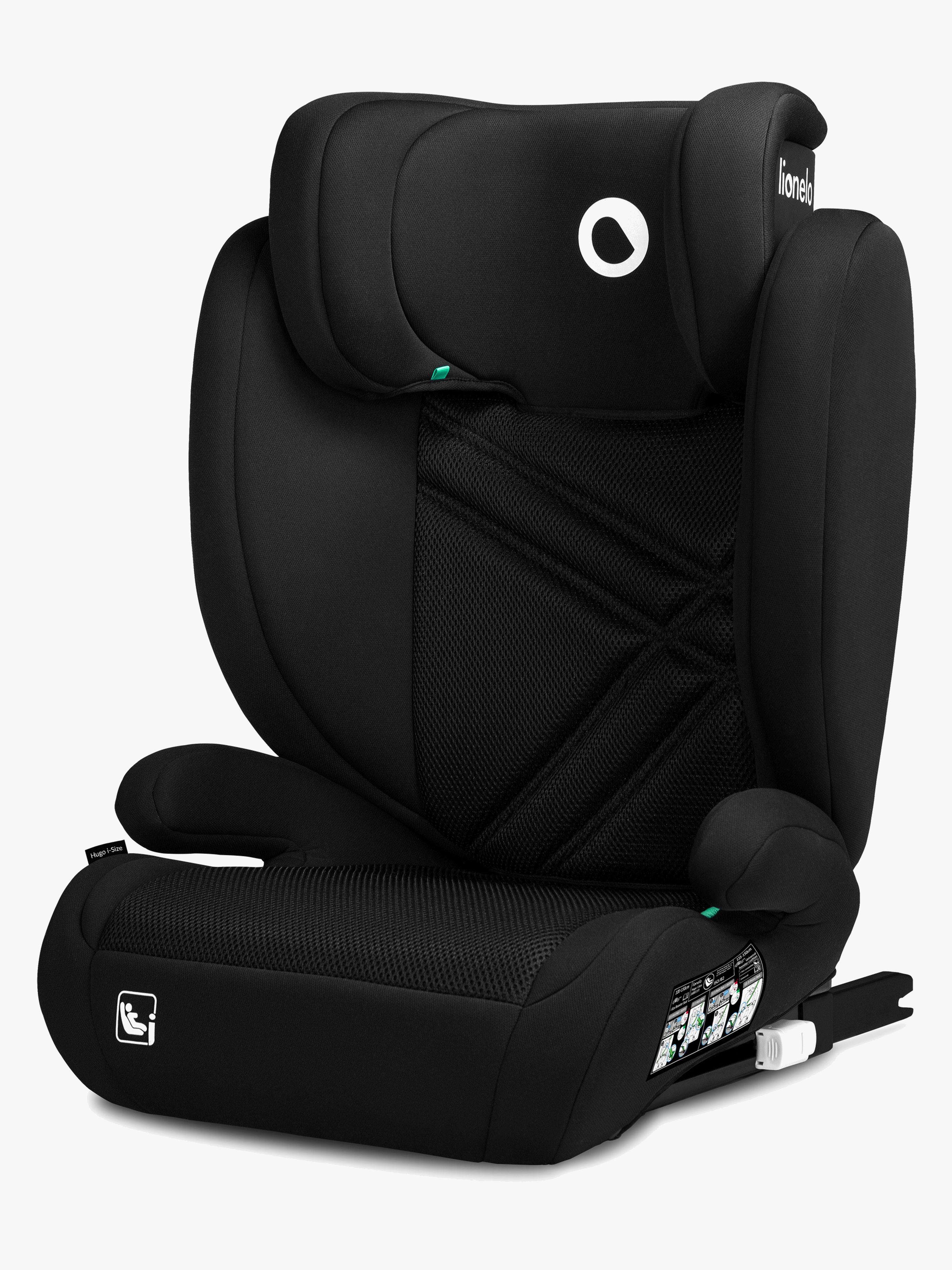 Lionelo HUGO i-Size Autostol, Black Carbon