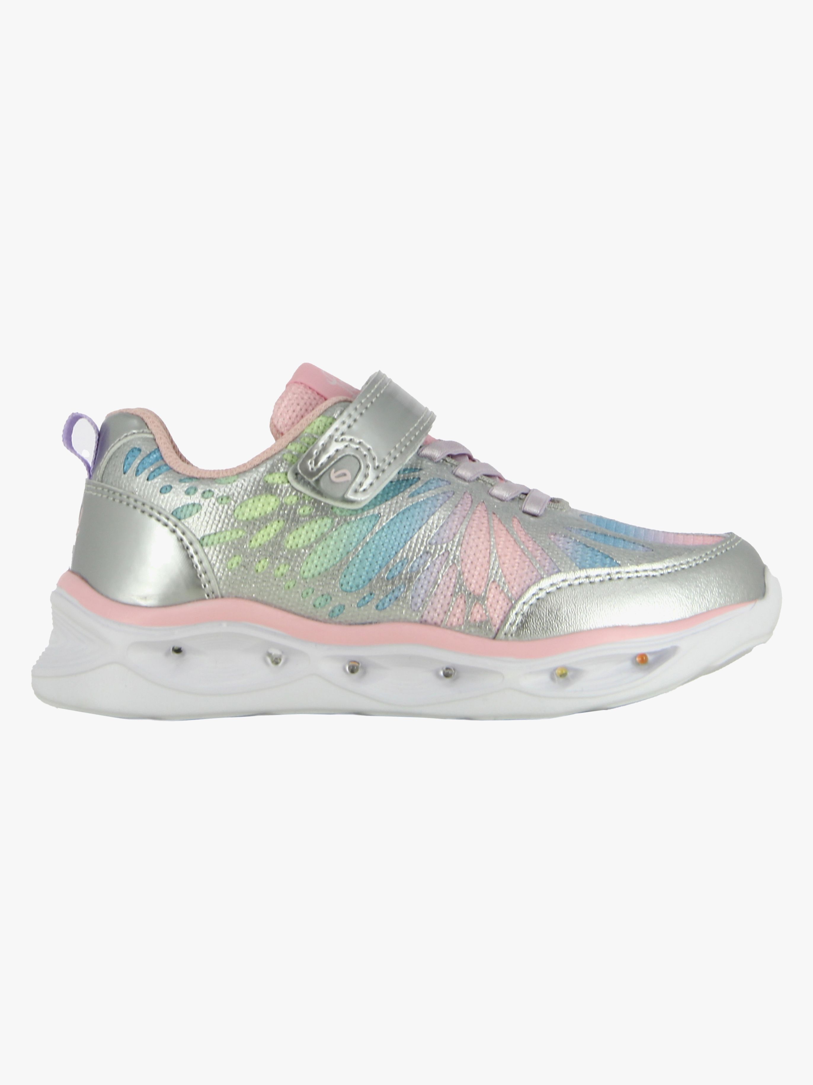 Leaf Malmen  Blinkende Sneakers, Silver, 30
