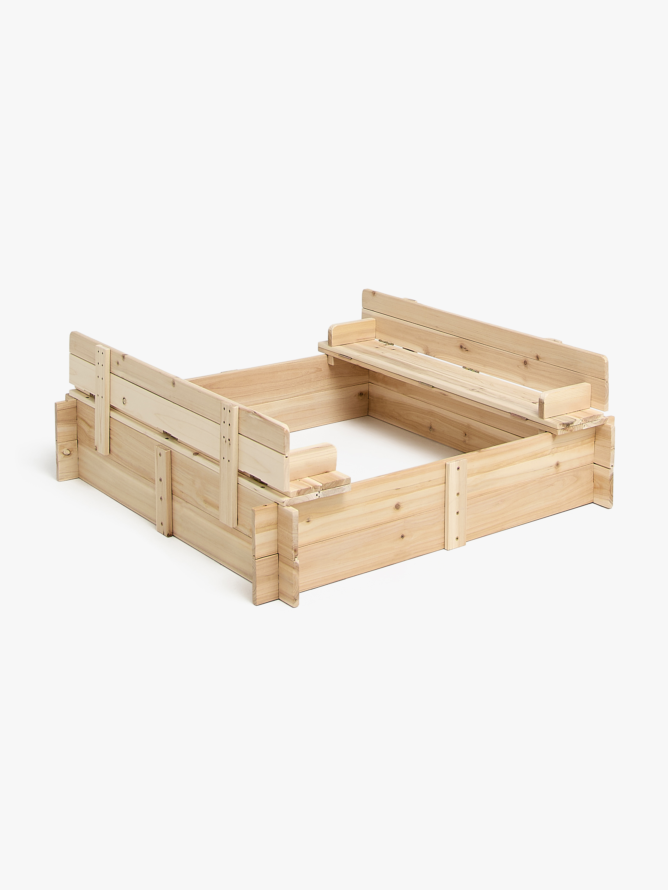 Woodlii Sandkasse med Låg &  Bænk