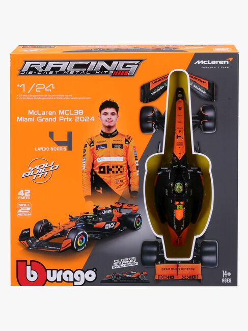 Bburago F1 Mclaren MCL38 Modelsæt Norris #4 1:24