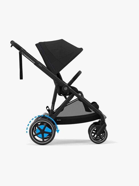 Cybex e-GAZELLE S Klapvogn, Moon Black/Black