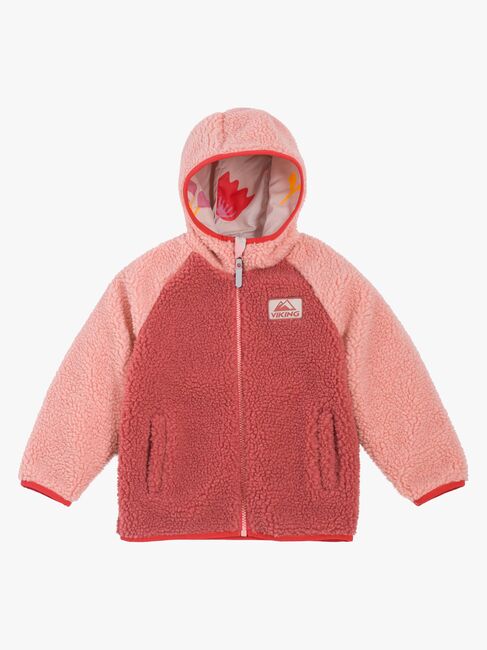 Viking Play  Vendbar Fleecetrøje, Light Pink