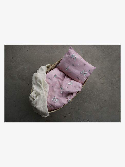 Elsa Beskow Blomsterfesten Sengesæt 70 x 80 Tremmeseng, Pink