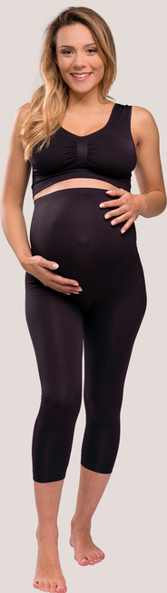 Carriwell Graviditetsleggings 3/4, Sort