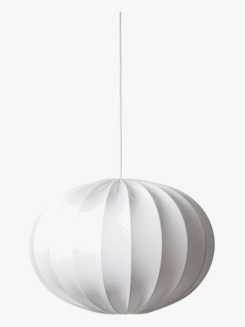 Watt&Veke  Oval Bold Lampeskærm 65, Hvid