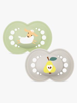 MAM Orginal Sutter Silikone 2-pak 6-16m, Neutral