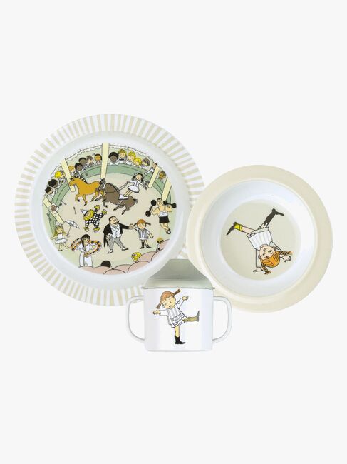 Rätt Start Pippi Langstrømpe  Cirkus Spisesæt 3 Dele