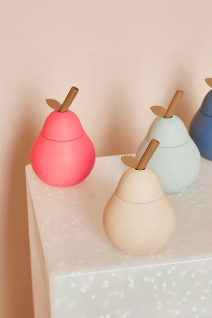 OYOY Pear Sugerørskop, Cherry Red