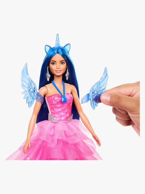 Barbie Sapphire Dukke med Blåt Hår & Enhjørning
