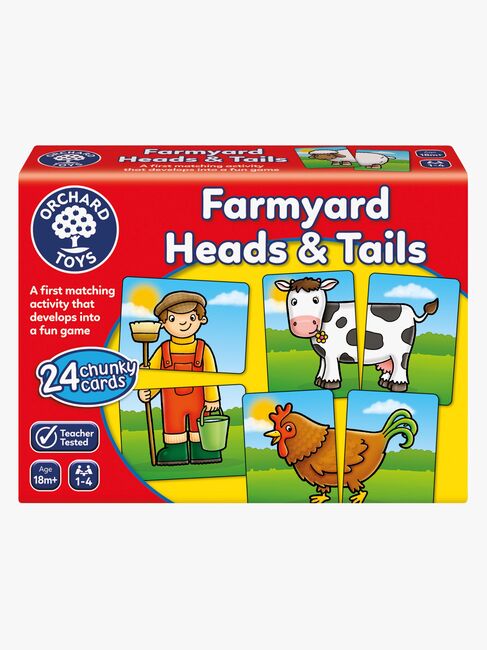 Orchard Toys Puslespil Head and Tail on the Farm 24 Brikker