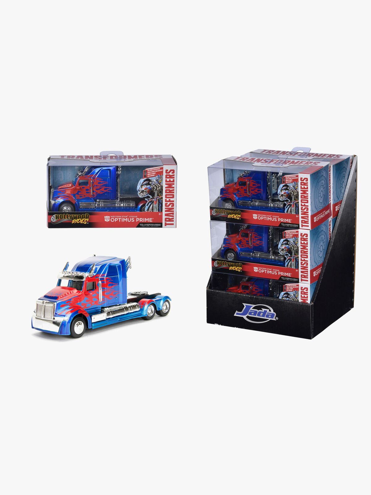 Jada Toys Transformers Optimus Prime Lastbil Western Star 5700 Ex Phantom