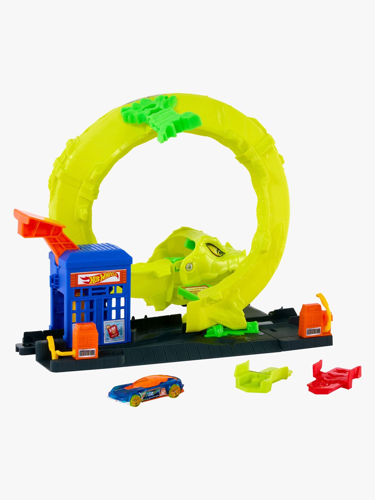 Hot Wheels Stunt Tracks Corkscrew Jump Champion Legesæt