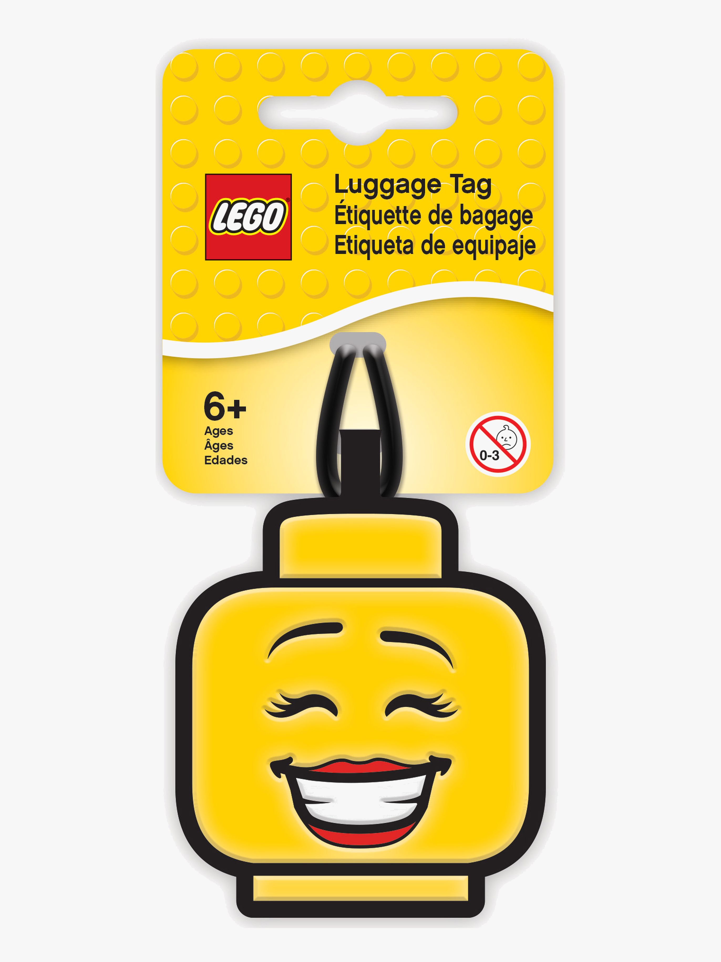 LEGO® Iconic Bagage-tag Face, Gul