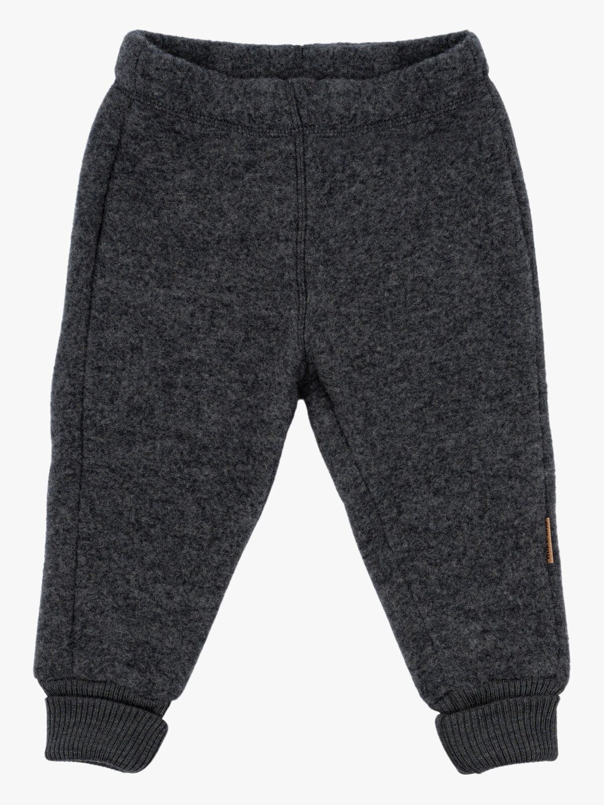 Mikk-Line Fleecebukser Baby Merinould, Anthracite Melange