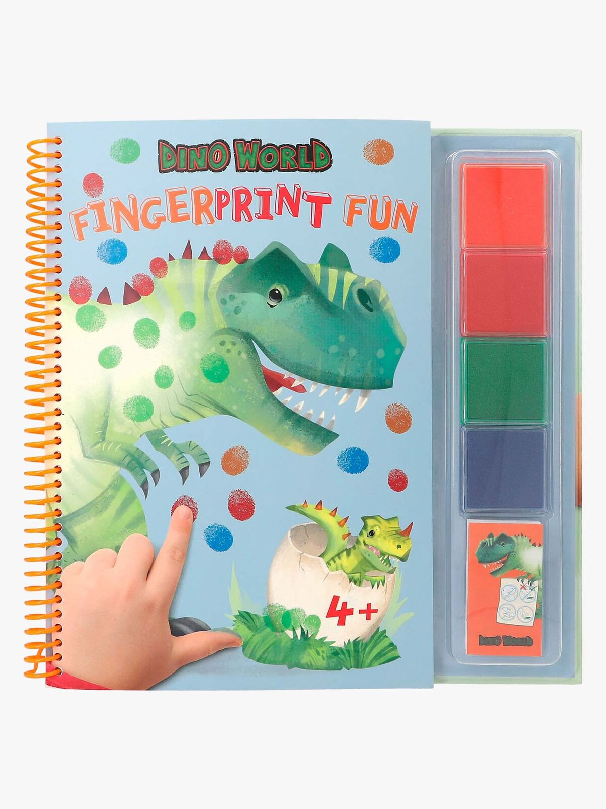 Dino World Fingerprint Fun Malebog
