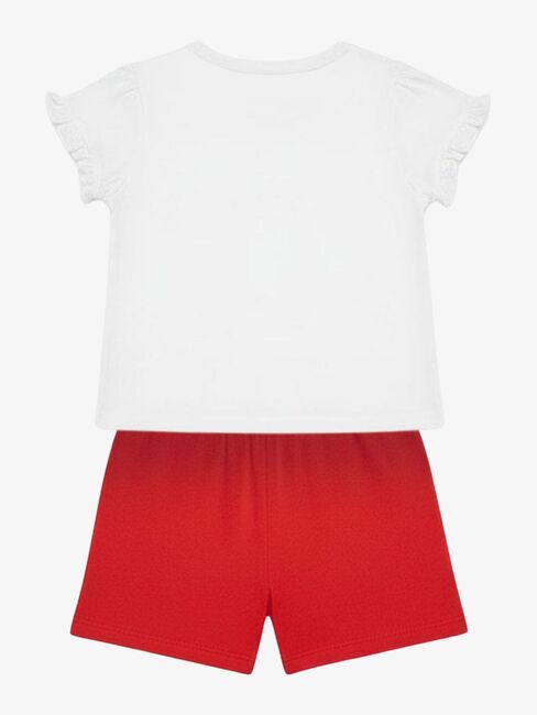 Disney Minnie Mouse T-shirt & Shorts Sæt, Hvid