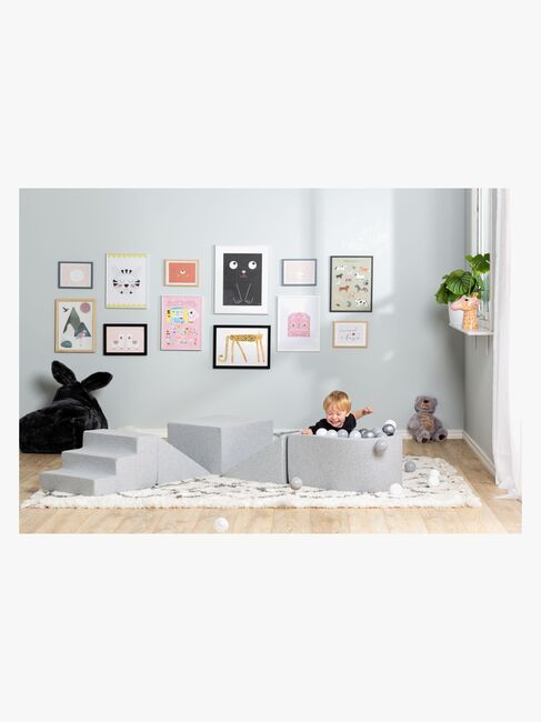 JLY Aktivitetsklodser & Boldbassin, Grey