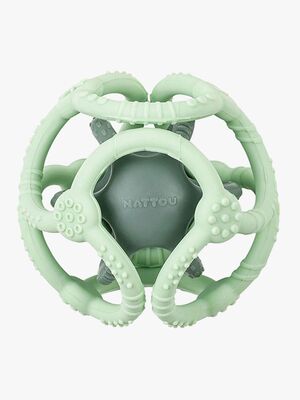 Nattou Soft Silicone Aktivitetsbold, Grøn