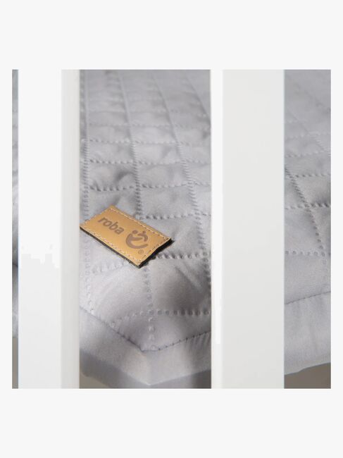 Roba Style Hexagon Kravlegård med Hjul, White & Grey