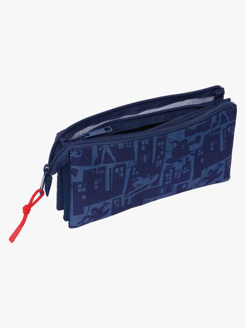 Marvel Spider-Man Penalhus med 3 Rum, Blå