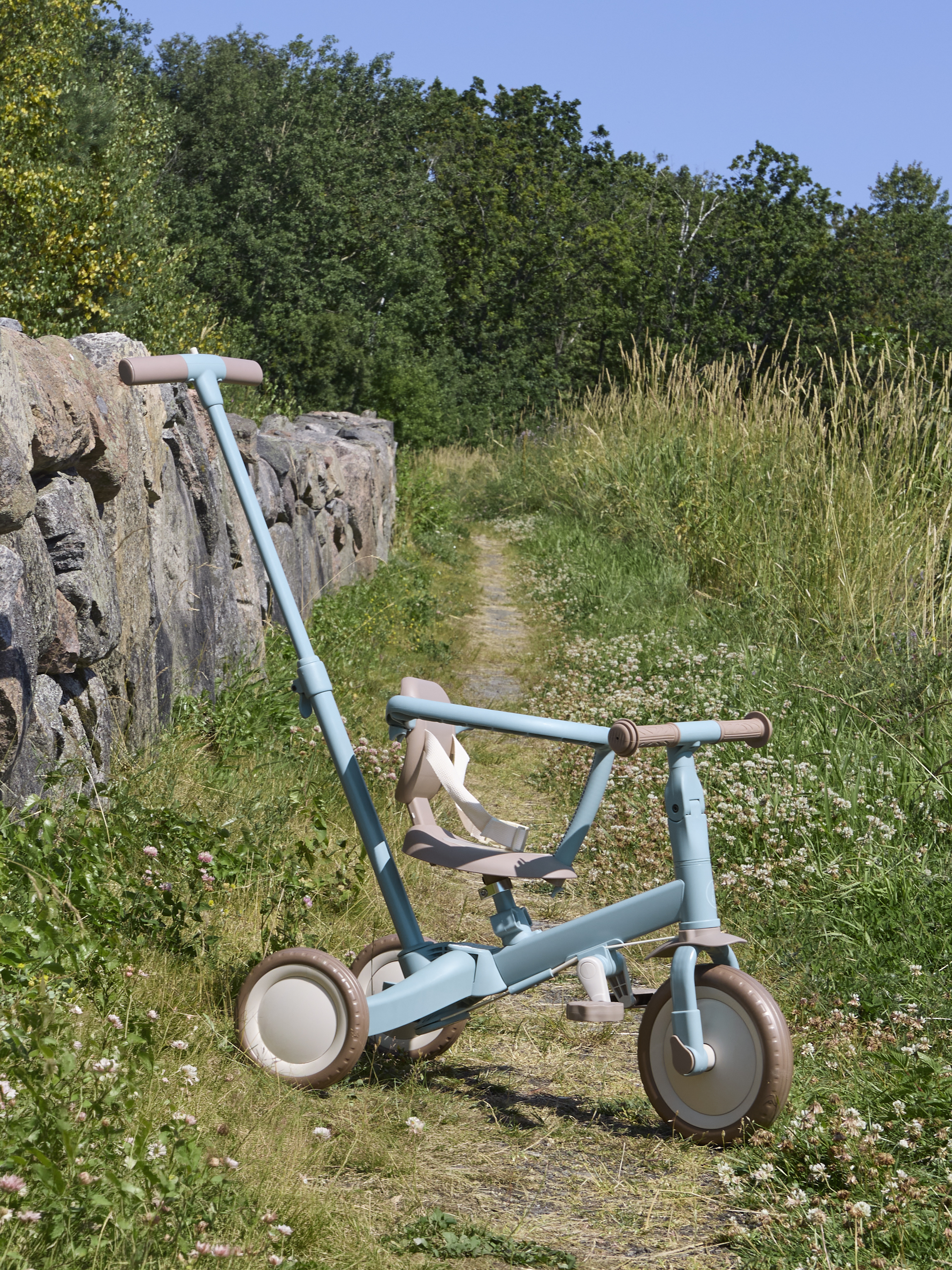 Alice & Fox Away 4-i-1 Trehjulet Cykel, Blå