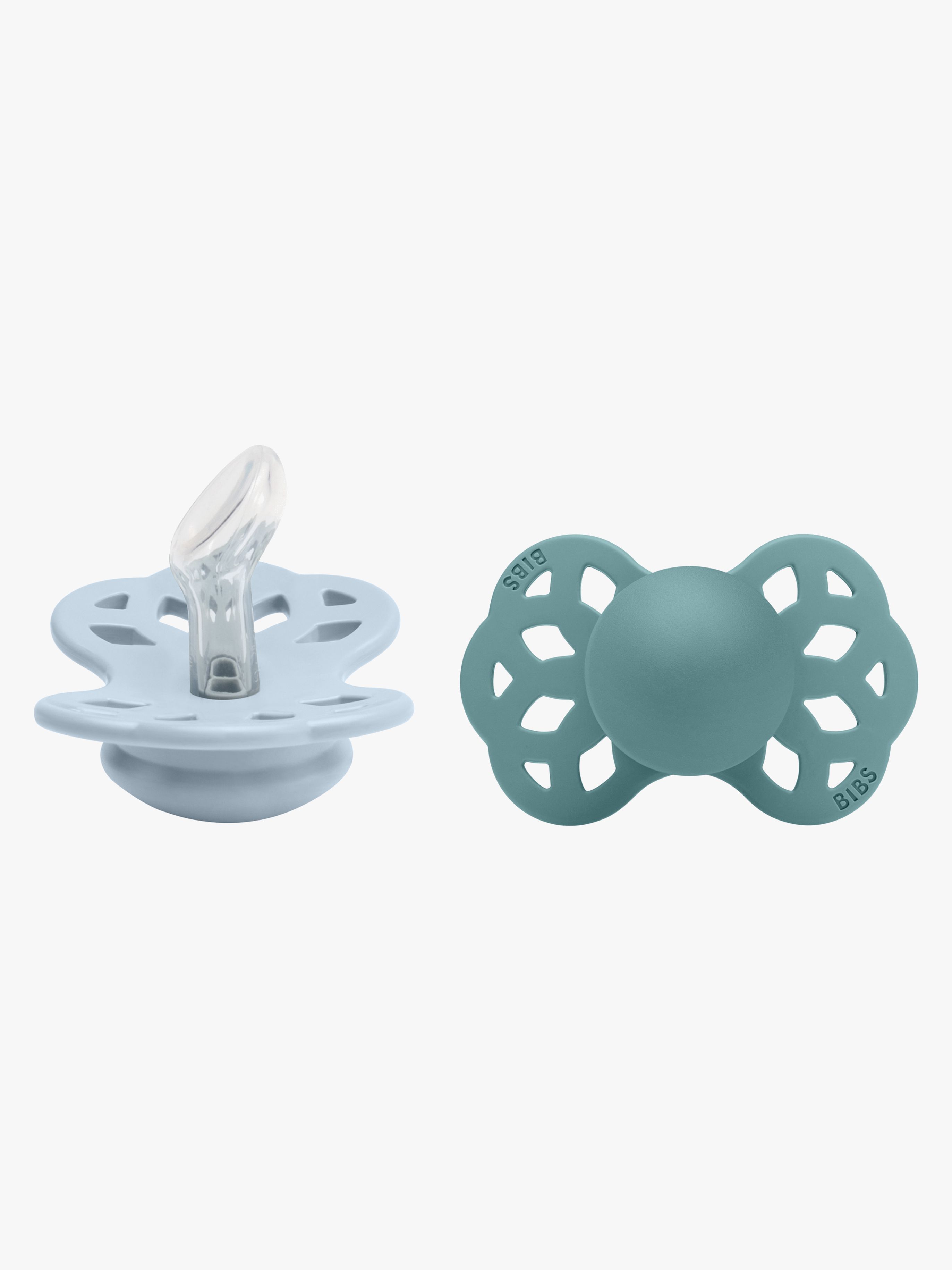 BIBS Infinity Sut 2-pak Str. 1 Anatomical, Baby Blue/Island Sea