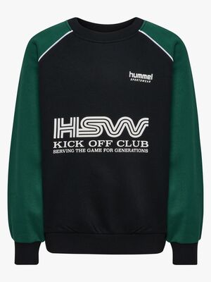 Hummel Oversized Crew Trøje, Dark Green