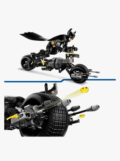 LEGO Super Heroes 76273 Byg selv-figur af Batman og Batpod-motorcyklen
