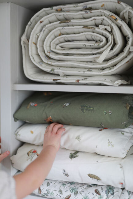 Elsa Beskow Tomtebobarnen Sengesæt 150 x 210, Grøn