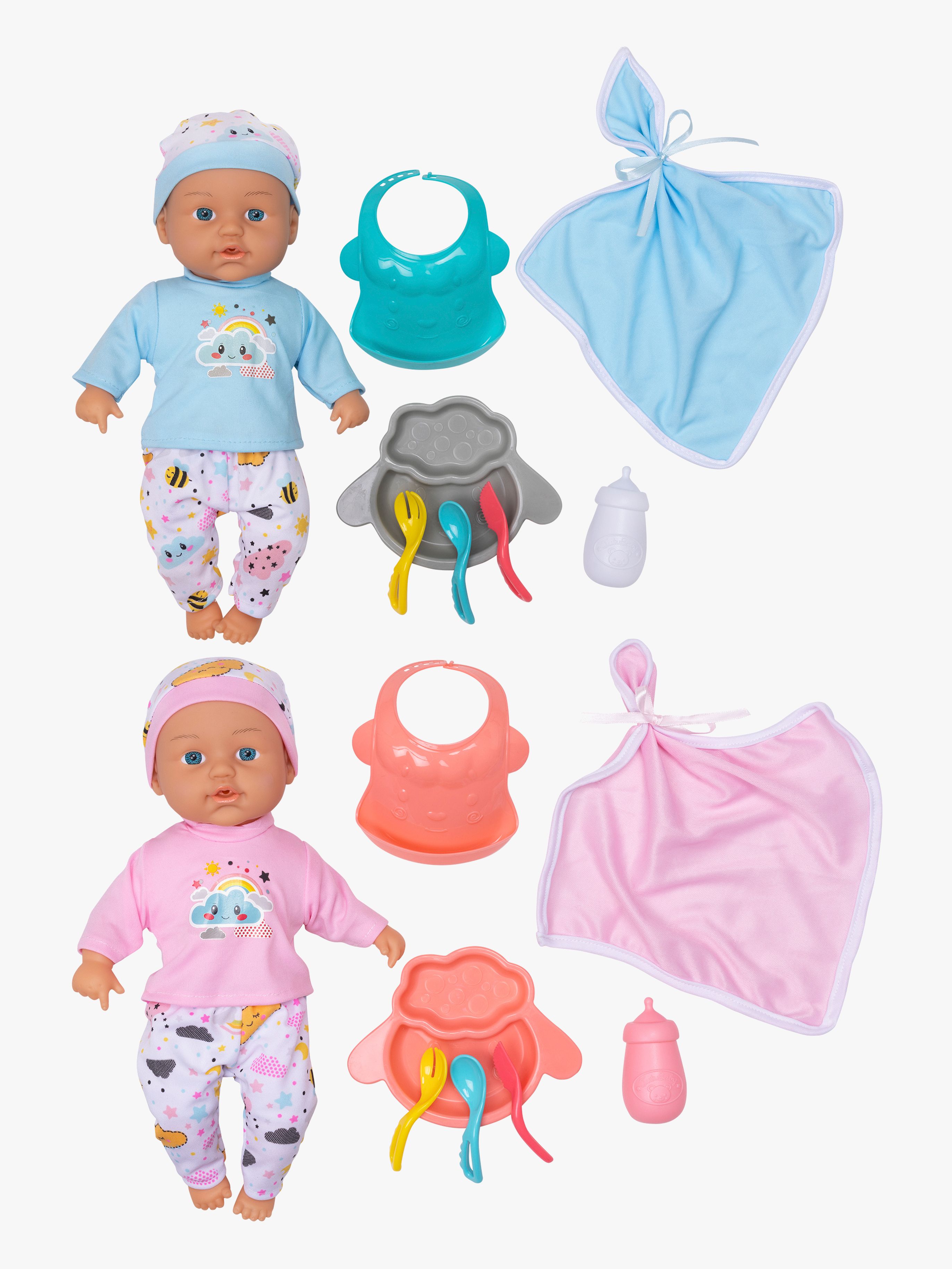 Lillan &  Friends Babydukker Max &  Mia 33 cm
