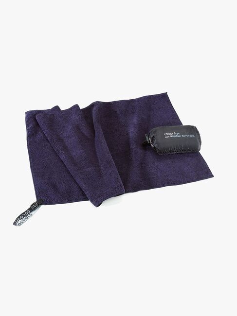 Cocoon Terry Microfiber Håndklæde Light, Blå