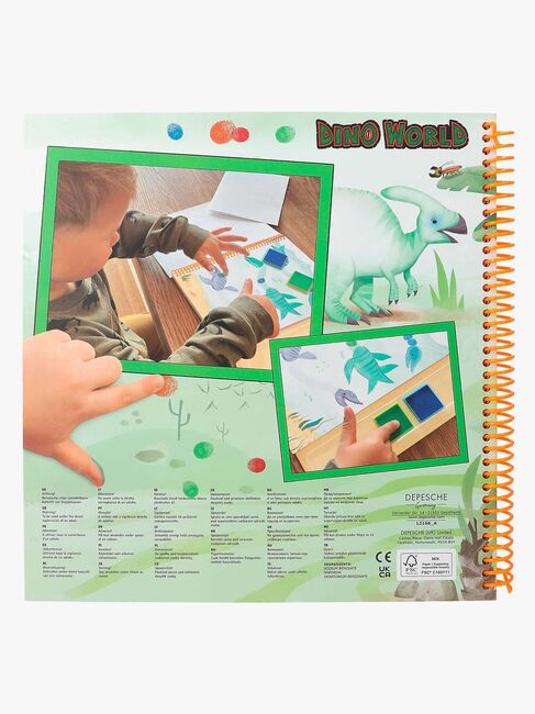 Dino World Fingerprint Fun Malebog