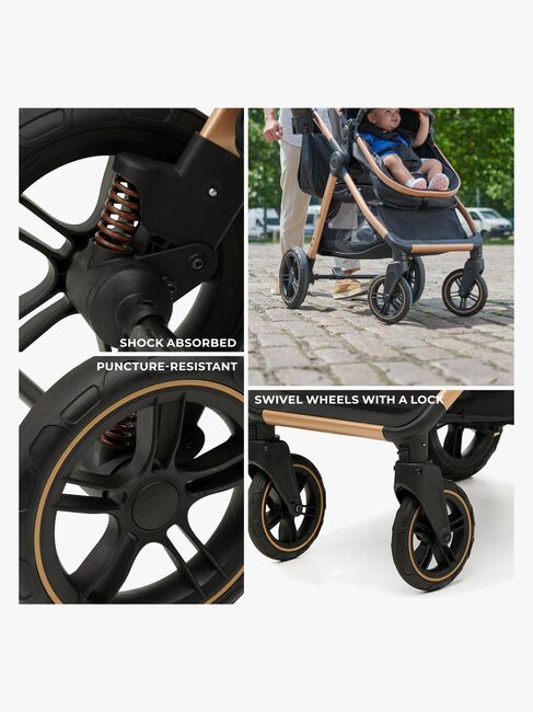 Kinderkraft ESME PRO 3-in-1 Duovogn Travelsystem, Sand Beige