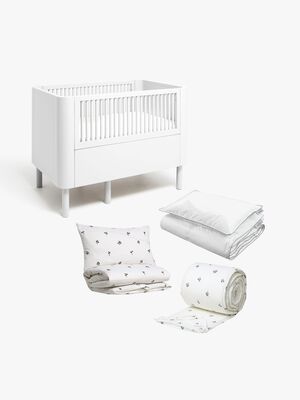 Alice & Fox JUNE Vokseseng inkl Sengesæt ADORA 100x130, Dream White