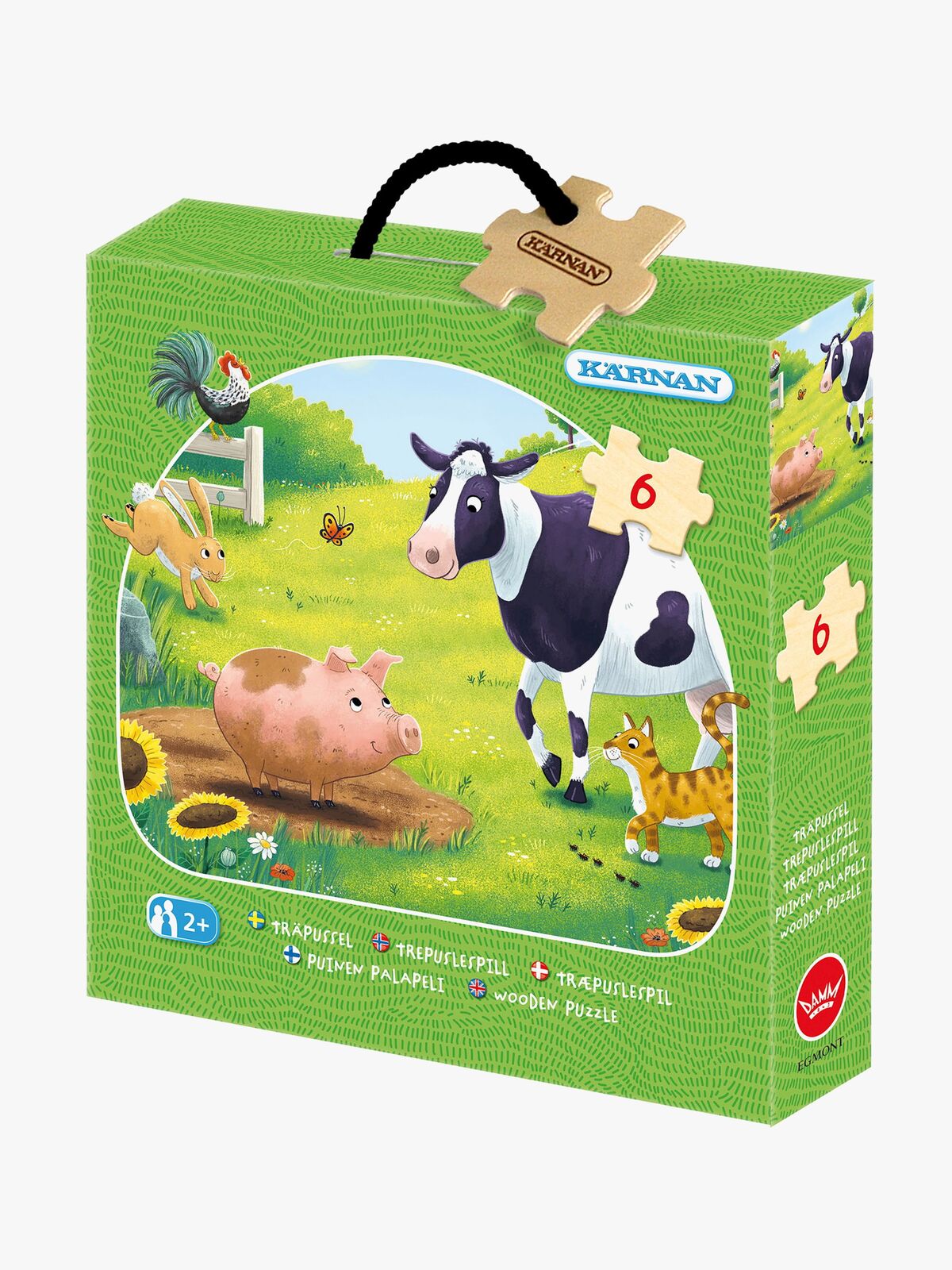 Kärnan Puslespil På Bondegården 6 Brikker