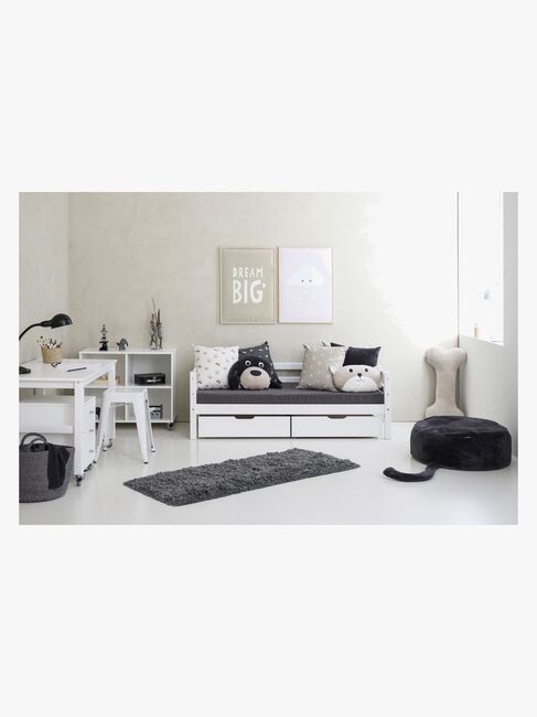 Hoppekids Basic Juniorseng 70x160, Hvid