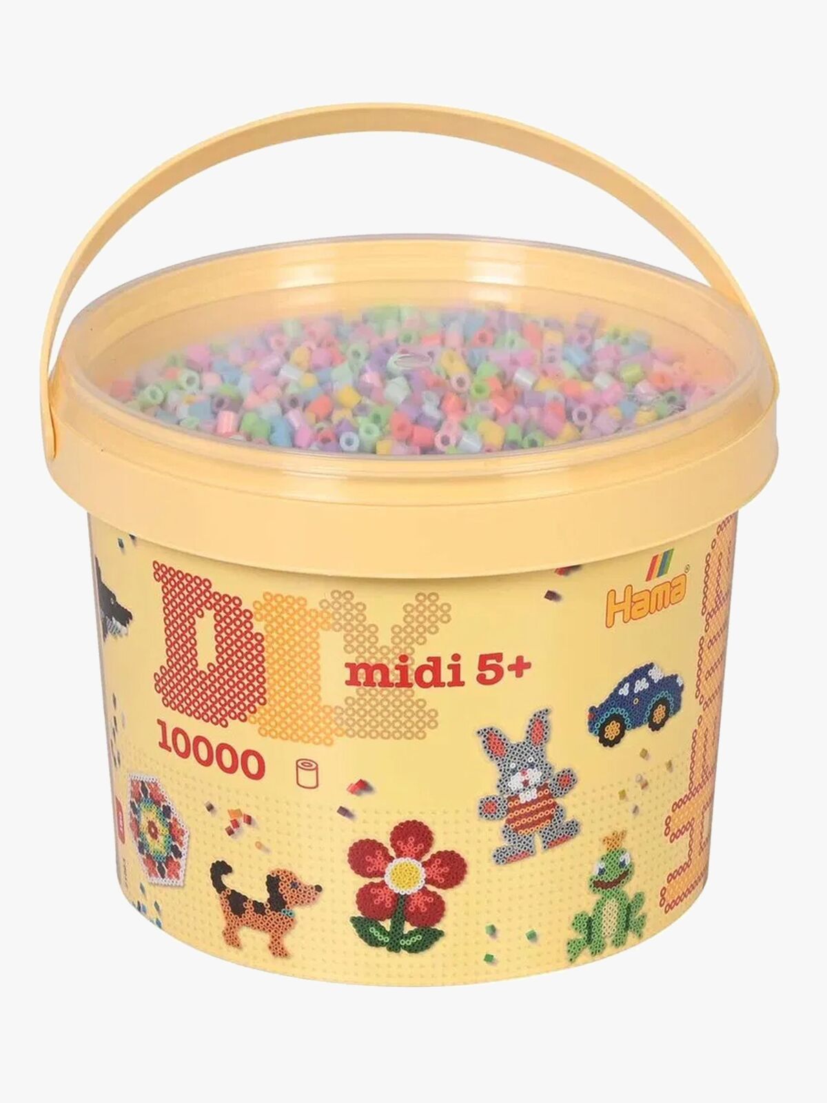 Hama Midi Spand med Perler 10000 Stk. Mix 50