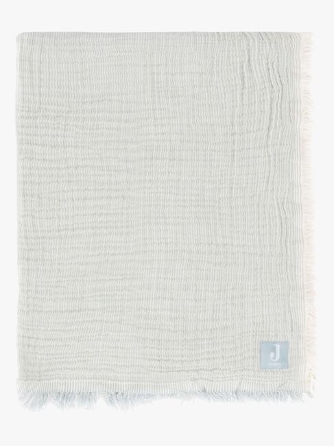 Jollein Tæppe/ Stofble i Musselin Fringe, Sea Green