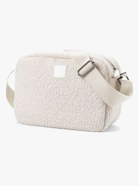Elodie Cross Body Pusletaske, White Bouclé