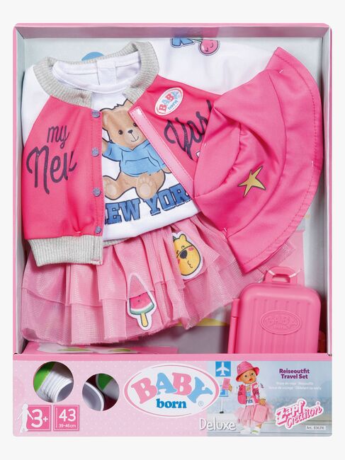 BABY born Luksus Rejse-outfit 43 cm