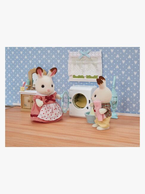 Sylvanian Families Dukkehusmøbler Rengøringssæt Vaskemaskine & Støvsuger