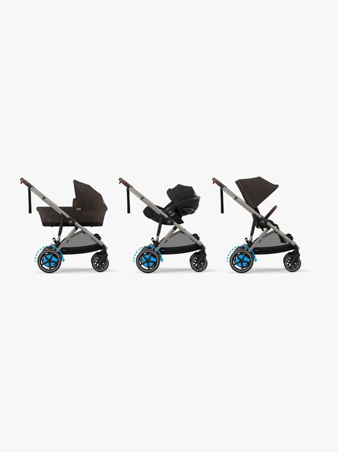Cybex e-GAZELLE S Klapvogn, Taupe/Chocolate Brown